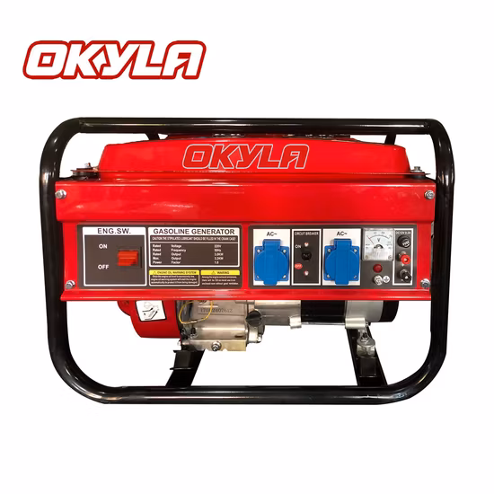 2kw 2.5kw 2.8kw 3.3kw 5kw 6kw 6.5kw 7kw 8kw フルパワーレンジポータブルガソリン/ガソリンオープンフレーム発電機