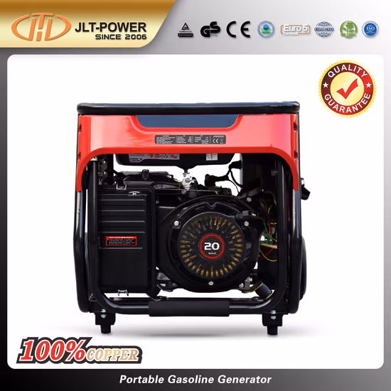 電気スタート (5kw 6kw 7kw 5kVA 6kVA 7kVA) ポータブルガソリン/ガソリンエンジン発電機