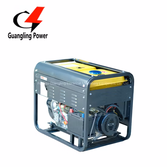15kVA オープンフレーム ディーゼル溶接 溶接機 発電機 インバーター 300 AMP 制御付き